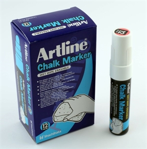 Artline Chalk Marker 2.0mm spids hvid